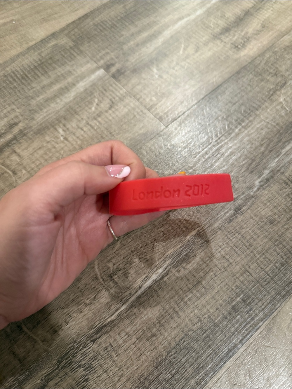 Red London 2012 Silicone Wristband